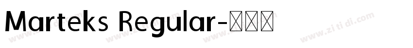 Marteks Regular字体转换